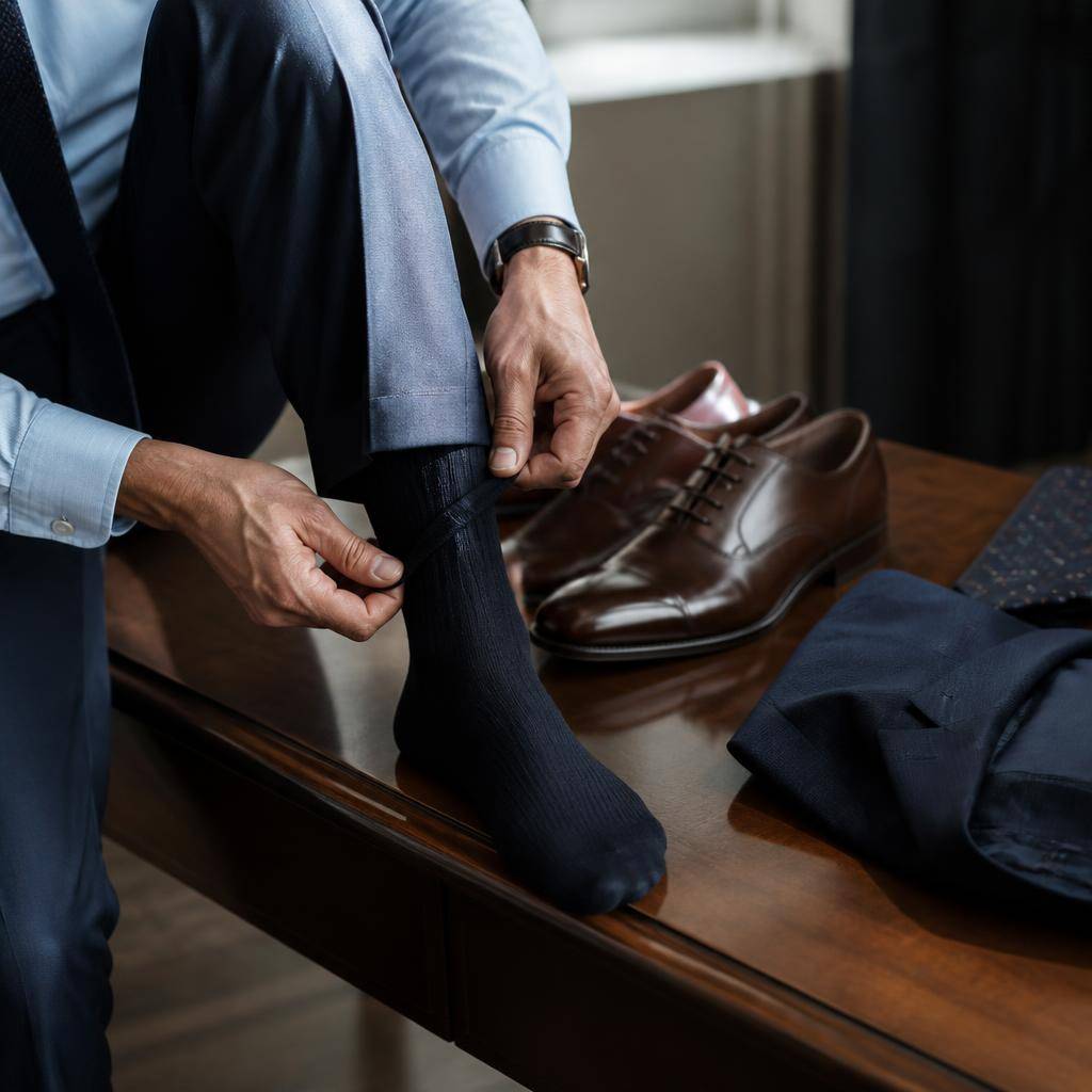 Dress Socks สำหรับผู้ชายยุคใหม่ เคล็ดลับจับคู่ถุงเท้ากับสูท รองเท้า และสไตล์การแต่งตัว